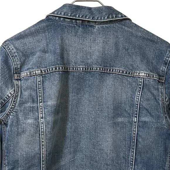 Gap Maternity 1969 icon medium wash denim button up jacket classic timeless - Picture 4 of 11